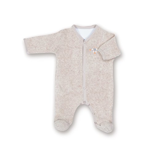 Bemini by Baby Boum 563APAW088TM Strampler Schlafstrampler Neugeborene Frottee APAWI jerry 0-1 m ,Beige