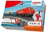 Märklin My World Startpackung Hafenlogistik - Elektrischer Güterzug H0 (55 cm) im Set mit 26 Schienenteilen - Modelleisenbahn mit Fernsteuerung für Kinder ab 3 Jahre