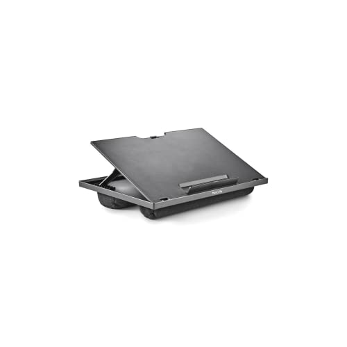 NGS LAPNEST - Multifunktionaler und ergonomischer Laptopständer für Laptops bis zu 15,6" mit gepolsterter Basis, verstellbar in 8 Höhenstufen