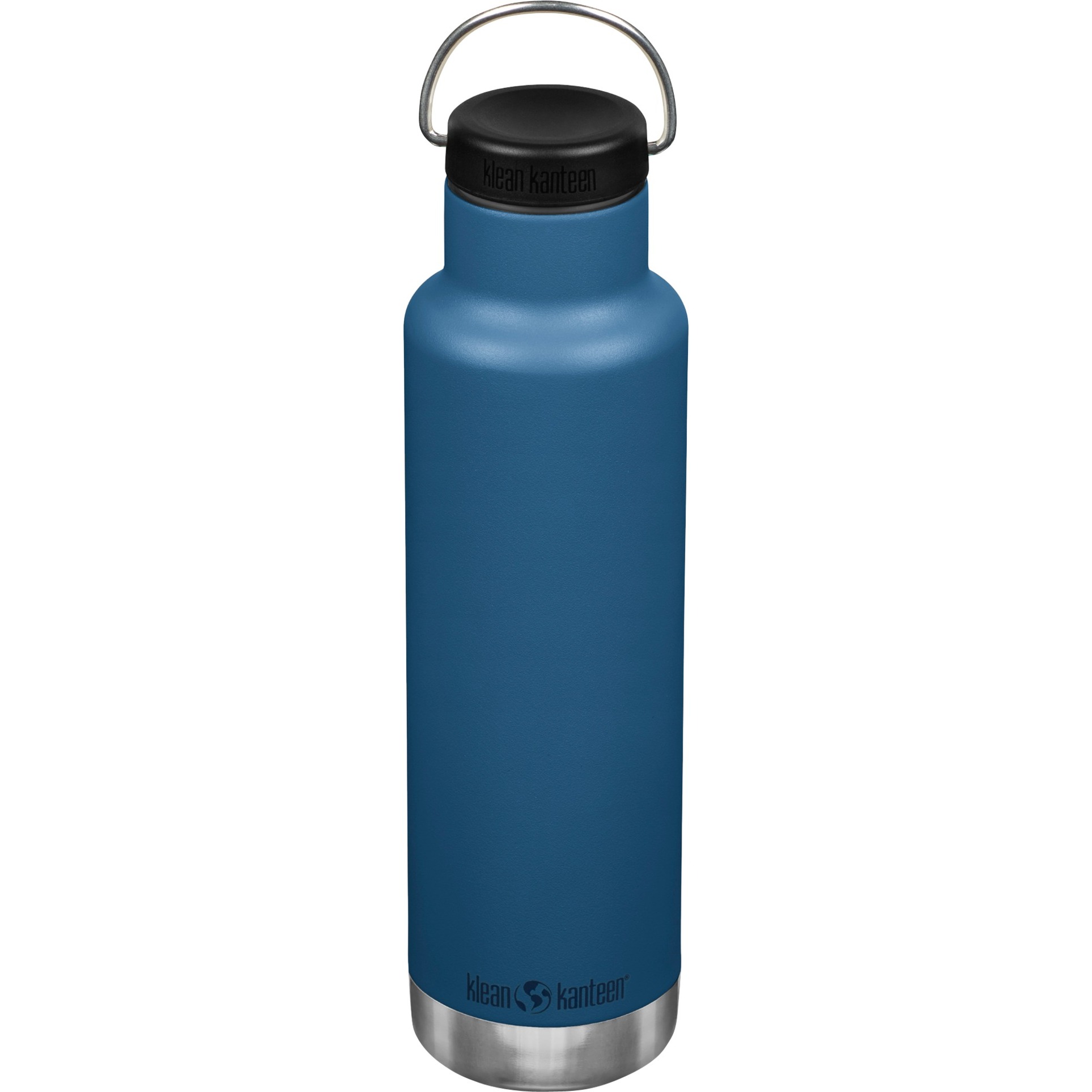 Klean Kanteen isolierte Trinkflasche Classic - 592 ml, Edelstahl, doppelwandig, vakuumisoliert mit Loop Cap, Farbe:Salt Flats