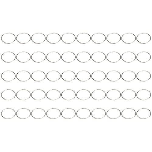 50 stücke Metall Binder Ringe Lose-Blatt-Bindungsringe Innendurchmesser 0.59/1 5/1.8 für Karteikarten Flash-Karten Büro Lose Blattringe