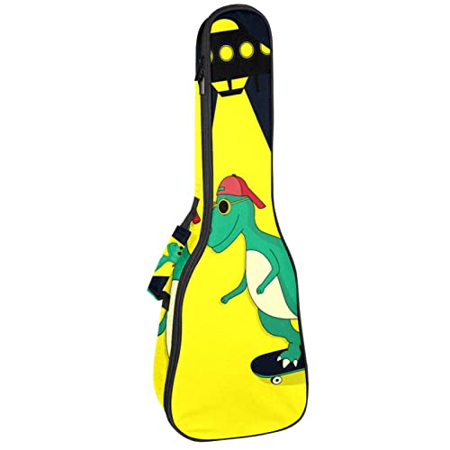 Ukulele Koffer Dinosaurier Ukulele Tasche 21 Zoll Wasserdicht Oxford Gig Bag Mit Tasche Jungen Mädchen