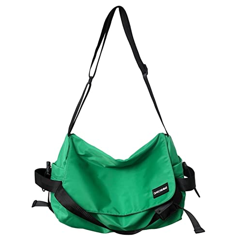 Sports Gym Sling Bag Weekender-Taschen for Damen und Herren Messenger Bag mit großer Kapazität (Color : Green)