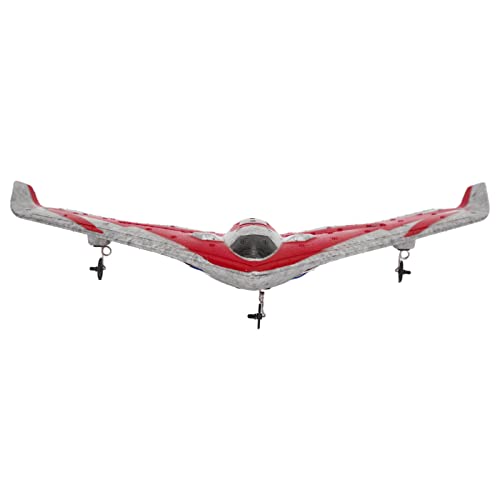 FOLOSAFENAR Ferngesteuertes Flugzeug, EPP-Schaum RC-Segelflugzeug Fallfest 2,4 GHz für den Außenbereich ab 14 Jahren(Rote Doppelbatterie)
