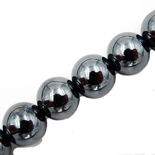 Fukugems Naturstein perlen für schmuckherstellung, verkauft pro Bag 5 Stränge Innen, Hematite 10mm