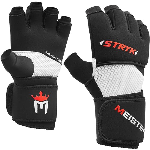 Meister Inner STRYK Handschuhe mit EliteGel für Boxen und MMA Schwarz XL