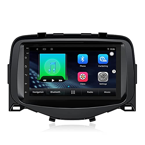 XISEDO 7 Zoll Android 10.0 Autoradio In-Dash Car Radio RAM 2G ROM 32G Auto Navigation Car Radio für Toyota Aygo Peugeot 108 Citroen C1 2015-2020 Unterstützt Lenkradkontrolle, WiFi, Bluetooth