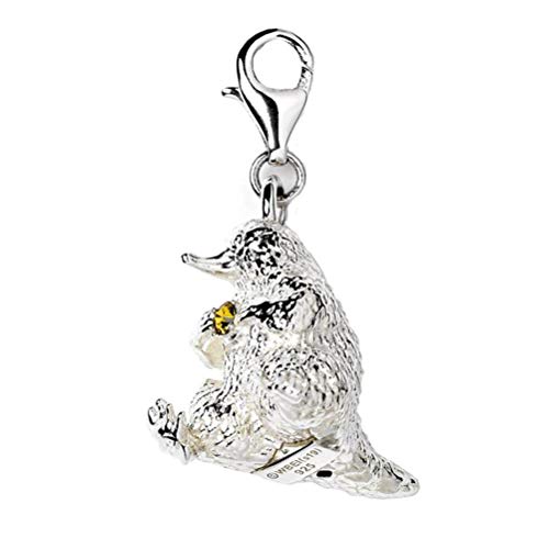 The Carat Shop Fantastische Tiere Sterling Silber Niffler Clip auf Charm mit Swarovski-Kristallen