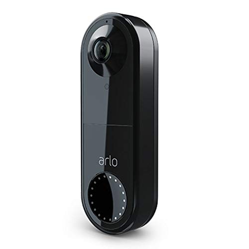 Die Neue Arlo Video Doorbell | 1080p HD-Video, 25% größeres Sichtfeld, Paketerkennung, Bewegungsmelder, 2-Wege-Audio, Smart-Sirene, Nachtsicht, Türklingel-Verkabelung erforderlich, AVD1001B
