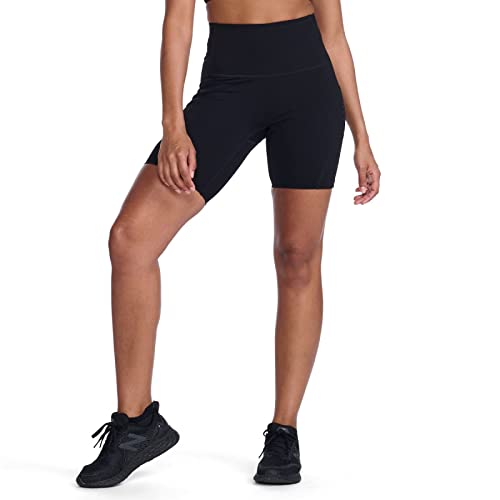 2XU Damen Form Stash Hi-Rise Bike Shorts, Schwarz/Schwarz, M