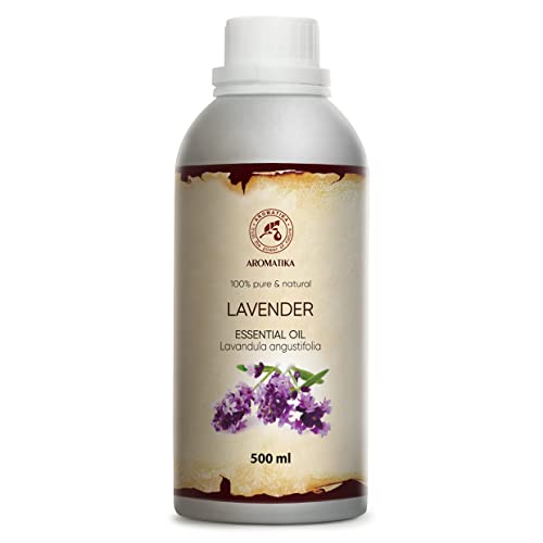 Lavendelöl 500ml - Bulgarien - 100% Rein & Natürliches Ätherisches Lavendel Öl für Guten Schlaf - Beauty - Schönheit - Aromatherapie - Entspannung - Raumduft - Duftlampe - Lavendelöl Ätherisch