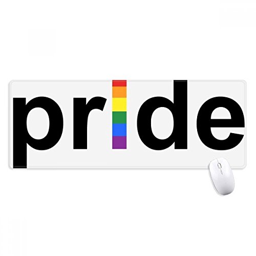 beatChong LGBT Regenbogen-Homosexuell Lesben Transgender Griffige Mousepad Große Erweiterte Spiel Büro titched Kanten Computer-Mat Geschenk