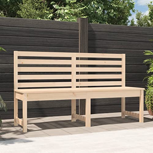 CKioict Sitzbank Outdoor Sonnenliege Lounge möbel Outdoor Gartenbank 157,5 cm Massivholz KieferFür Veranda, Garten, Pool