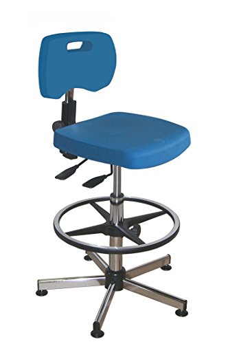 Kango 7NG40GHLP01512 Asynchronous Chair, Chrome 5-Branch Reinforced Base with Glides