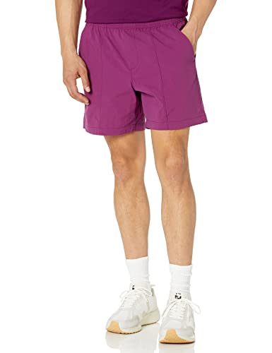 Amazon Aware Herren Shorts aus Stretch-Nylon zum Hineinschlüpfen in lockerer Passform, Dunkelpurpur, L