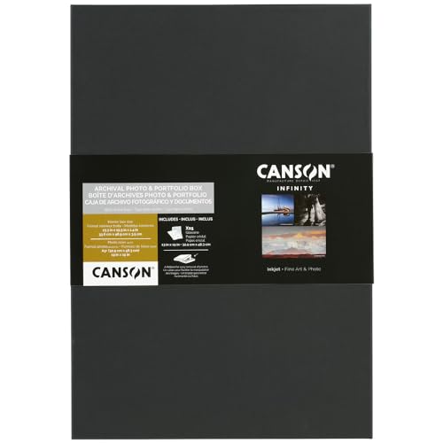 Canson 400052304 Archiv Boxen mit 25 Blatt Kristallpapier, A3+, 33.7 x 48.9 x 3.5 cm