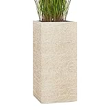 Pflanzwerk® Pflanzkübel Tower Antik Sand 70x33x33cm *Frostbeständiger Blumenkübel* *UV-Schutz* *Qualitätsware*