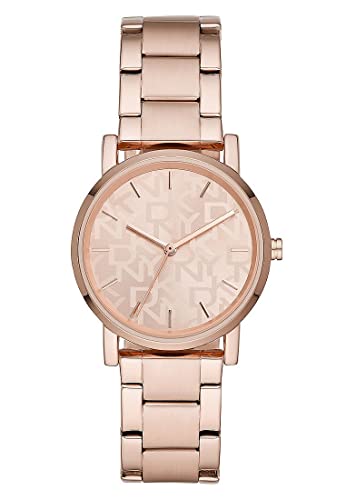 DKNY Damen-Uhren Quarz One Size Rosé Edelstahl 32012027