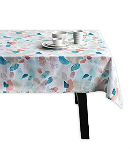 Maison d' Hermine Summer Picnic 100% Baumwolle Tischdecke für Küche | Abendessen | Tischplatte | Dekoration Parteien | Hochzeiten | Frühling / Sommer | Ostern (Rechteck, 160cm x 220cm)