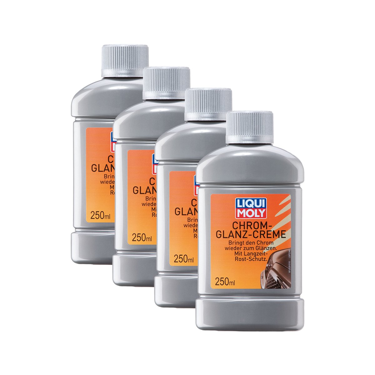 4x LIQUI MOLY 1529 Politur Chrom-Glanz-Creme Auto Motorrad Fahrrad 250ml