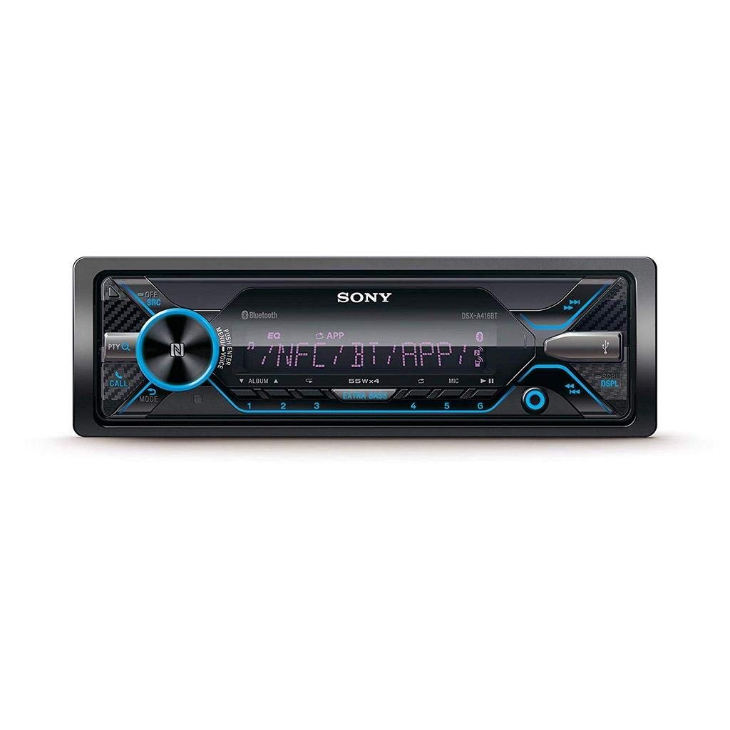 Sony DSX-A416BT Autoradio mit Dual Bluetooth, NFC, USB & AUX Anschluss, 35.000 Farben (vario color), Freisprechen und Mikrofon