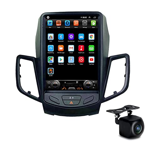 WY-CAR Autoradio Android 12 Radio für Ford Fiesta 2009-2017 GPS Navigation 9,7 Zoll Tesla-Stil Headunit HD Touchscreen MP5 Multimedia Player Video mit FM WiFi Bluetooth SWC Mirrorlink HD Kamera
