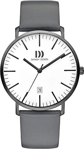 Danish Design Herren Analog Quarz Uhr mit Leder Armband IQ12Q1237