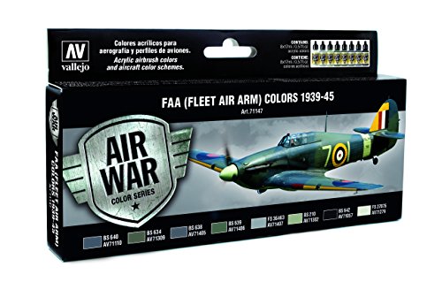 Vallejo 071147 Farbenset FAA (Fleet Air Army)1939-1945, 8 x 17 ml