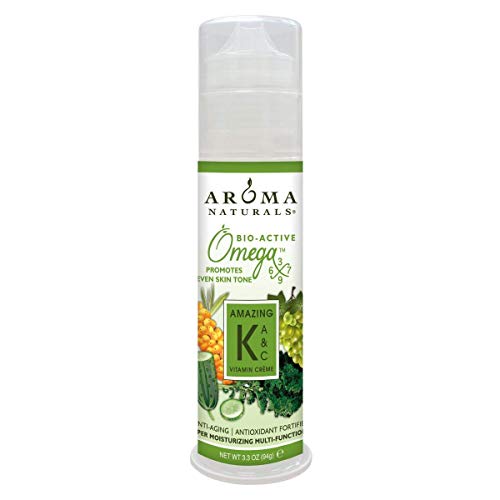 Aroma Naturals,Vitamin K + A & C Omega-X Moisturizing Crème,3.3 Ounce