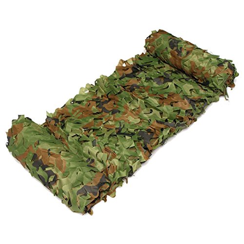 Joytea-Camouflage Netz Tarnnetz Camonet Woodland Tarnung Camo Für Waldlandschaft, flammenhemmend Jagd Armee Outdoor