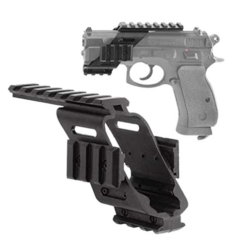 AJDGL Tactical Pistol Scope Sight Polymer Leichte Halterung - Picatinny Riser Mount, 20 mm Gleitschiene