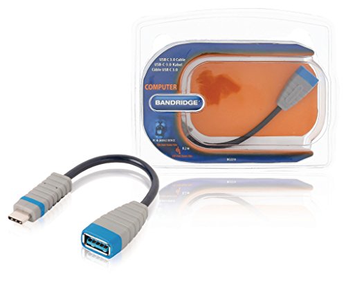 Bandridge USB 3.0 C/A, 0,2 m 0,2 m USB A USB C männlich weiblich schwarz, grau Kabel USB – Kabel USB (0,2 m, 0,2 m, USB A, USB C, 3.0 (3.1 Gen 1), männlich/weiblich, schwarz, grau)
