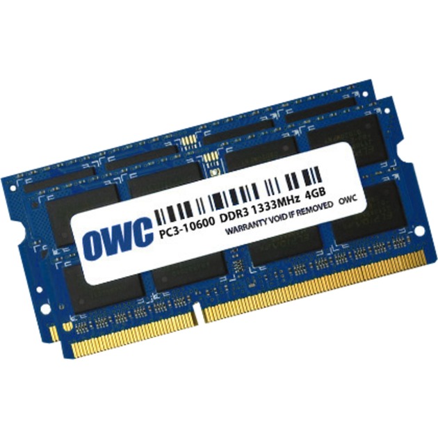 'OWC 8 GB (2 x 4GB) PC3-10600 DDR3 1333 MHz SODIMM 204 pin Memory Upgrade Kit für 2011 MacBook Pro Modelle, Mid 2010/2011 54,6 cm & 27 iMac Modelle, Mid 2011 Mac Mini Modelle Modell owc133 3ddr3s08s