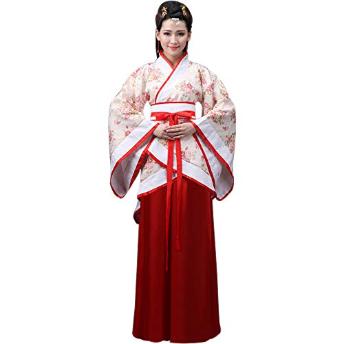 BOZEVON Damen Kleidung Tang Anzug - Altertümlich Chinesischen Stil Traditionellen Kostüm Hanfu Kleider - für Bühnenshow Performances Cosplay, Stil-2/L