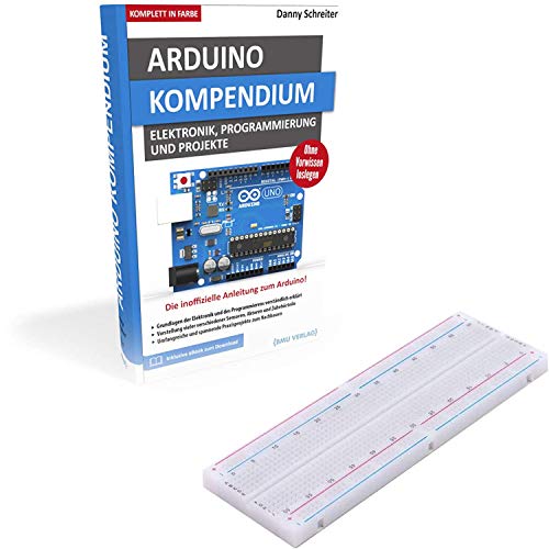 AZDelivery ⭐⭐⭐⭐⭐ Großes Arduino Kompendium Buch mit gratis MB-102 Breadboard