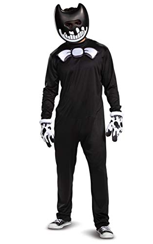 Disguise Bendy and the Ink Machine Ink Bendy Classic Boys Costume, Black, Large (10-12)