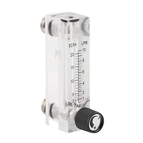 Panel Typ Gas Durchflussmesser LZM-6T Acryl Durchflussmesser Einstellbare Panel 1~10LPM Durchflussmesser