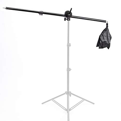 BA02S Einbügel 75-135cm Lighting Holding Boom Arm Stativ Sandbag ausziehbarer Schwenkarm und Kontermutter