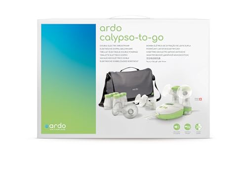Ardo Calypso-To-go elektrische Milchpumpe - Ultra leise 3-in-1 Doppel-, Einzel- & Handmilchpumpe im Set für unterwegs - Umfangreiche Ausstattung - BPA-frei - Schweizer Medizinprodukt