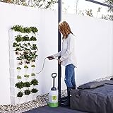 Minigarden Vertical Kitchen Garden für 24 Pflanzen, Tropfbewässerungs-Kit enthalten, freistehend am Boden aufstellbar oder zur Wandmontage, Lange Lebensdauer (Weiß)
