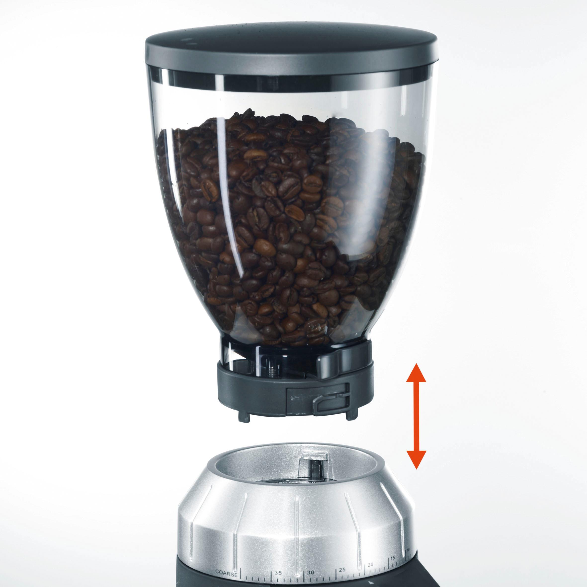 Graef Kaffeemühle "CM 800, silber", 120 W, Kegelmahlwerk, 350 g Bohnenbehälter 3