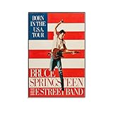 WSDSX Bruce Springsteen And The E Street Poster, Leinwand, Kunstdruck, für den Innenbereich, ästhetische Musikposter, 60 x 90 cm