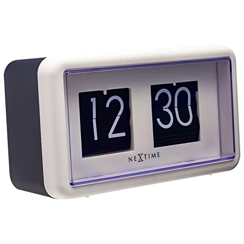 Flip Clock – Tisch- oder Wanduhr – Schwarz / Weiß – 18 x 10 x 7 cm – NeXtime