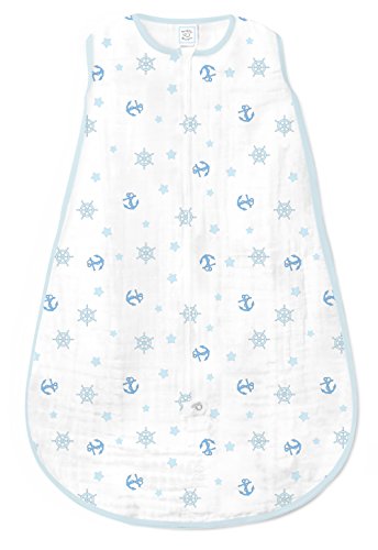 Swaddle Designs Baby Jungen Blau Ahoy! Schlafsack blau blau S 0-6 Months