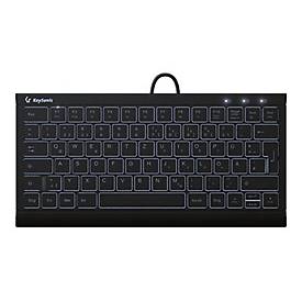 Mini Tastatur, Hintergrundbeleuchtung, integrierter Nummernblock, Combo, schwarz (KSK-5011ELC (DE))