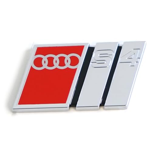 Audi 8D5853737G2ZZ Schriftzug S4 Heckklappe Logo Emblem Plakette, selbstklebend