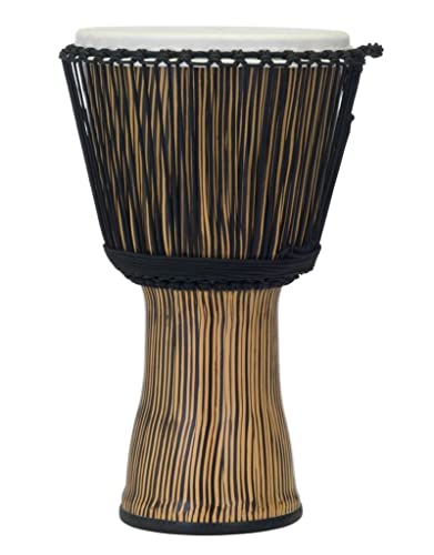 PEARL - PBJVR-12/698 12" Kunststoff-Djembe mit Seilstimmsystem in #698 Zebra Grass