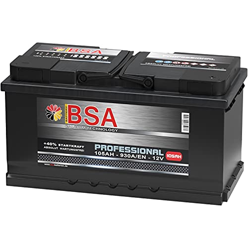 BSA Autobatterie 105Ah 12V 930A/EN ersetzt 100Ah Extreme Startkraft