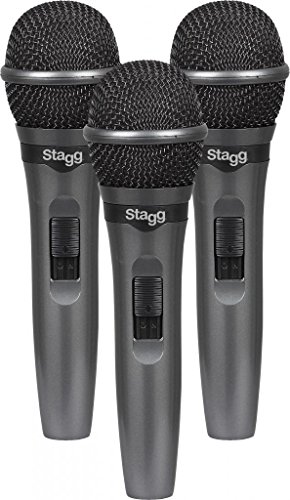 Stagg Live Stage Dynamisches Mikrofon (Set von 3)