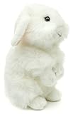 Uni-Toys - Löwenkopf-Kaninchen mit hängenden Ohren - stehend - weiß - 23 cm (Höhe) - Plüsch-Hase - Plüschtier, Kuscheltier